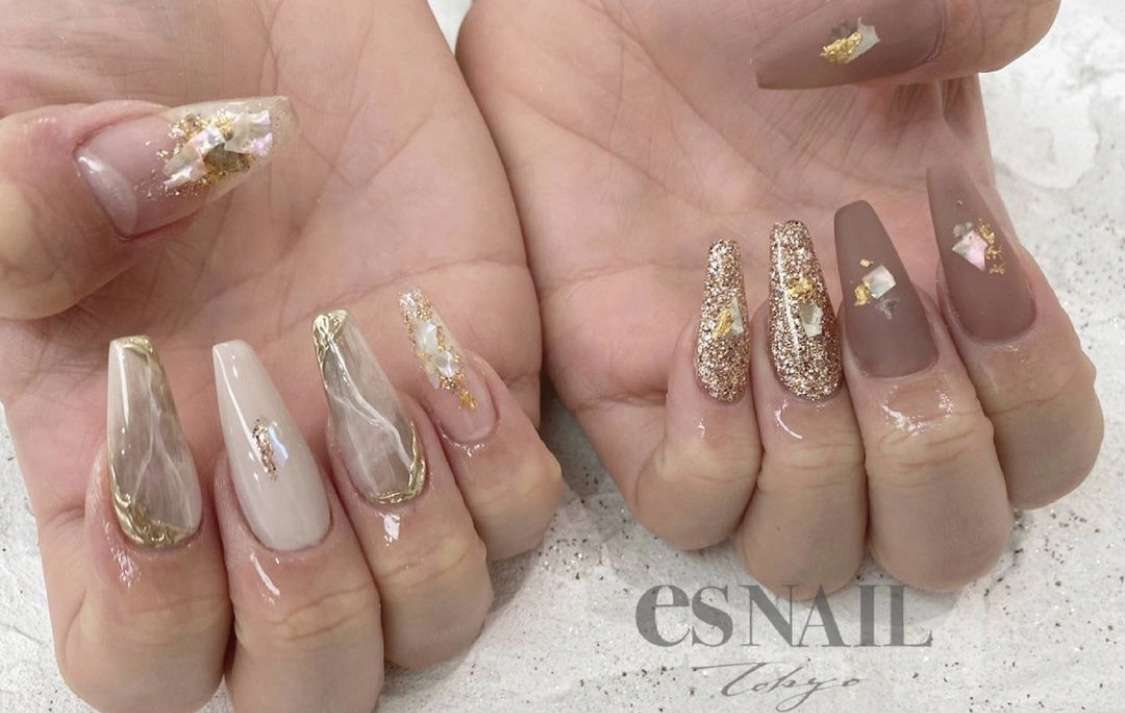 ロングのニュアンスネイル