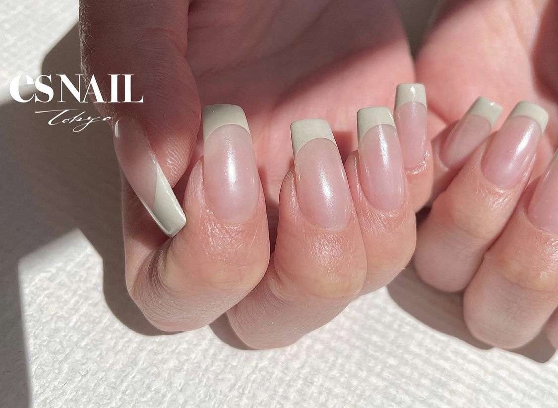 ピスタチオカラーフレンチ🌿