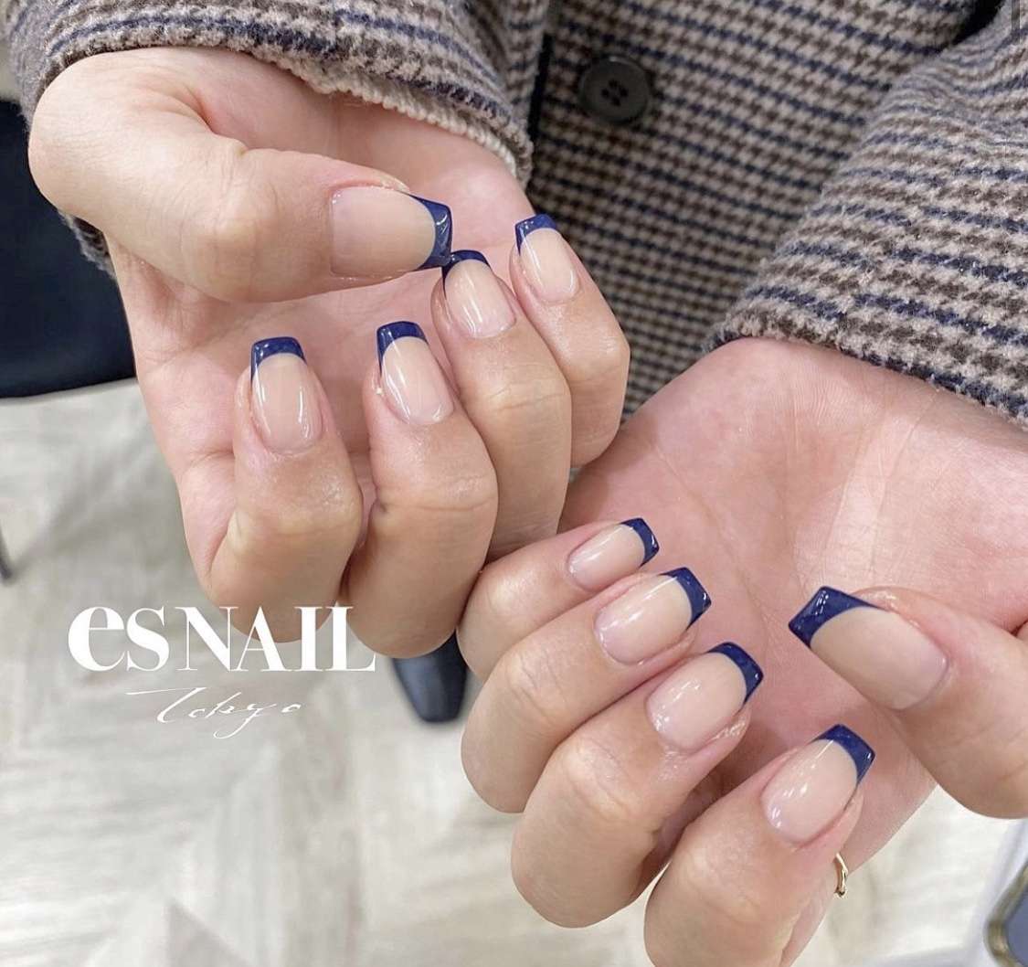 ネイビーフレンチ💙
