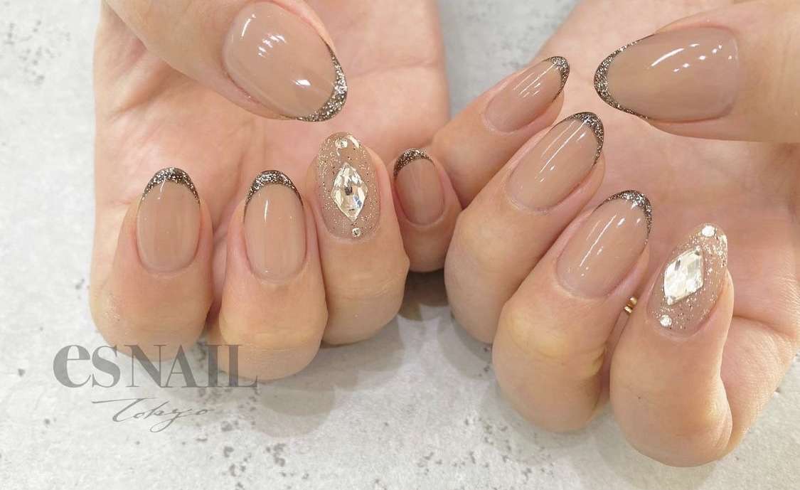 ラメフレンチ✨