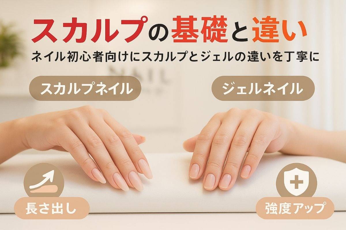 ネイルサロンスカルプとは基礎知識やジェルとの違いとメリットを徹底解説