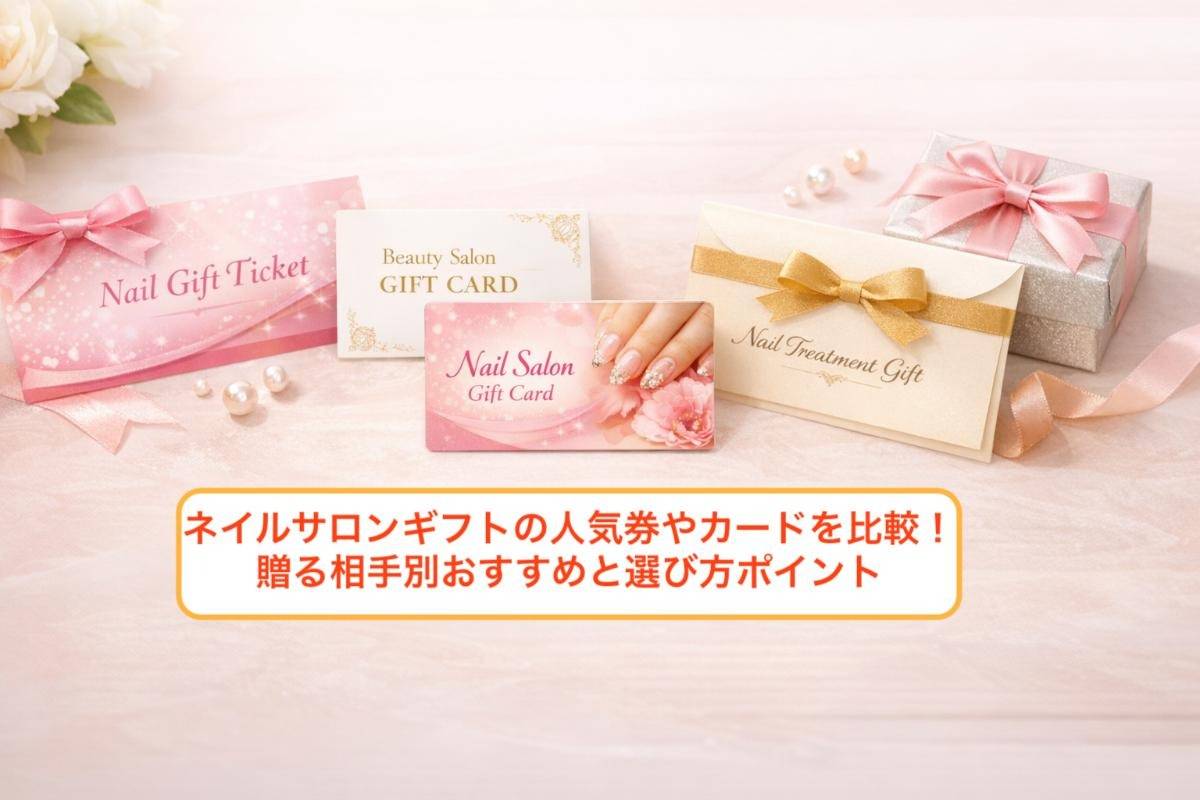 ネイルサロンギフトの人気券やカードを比較！贈る相手別おすすめと選び方ポイント