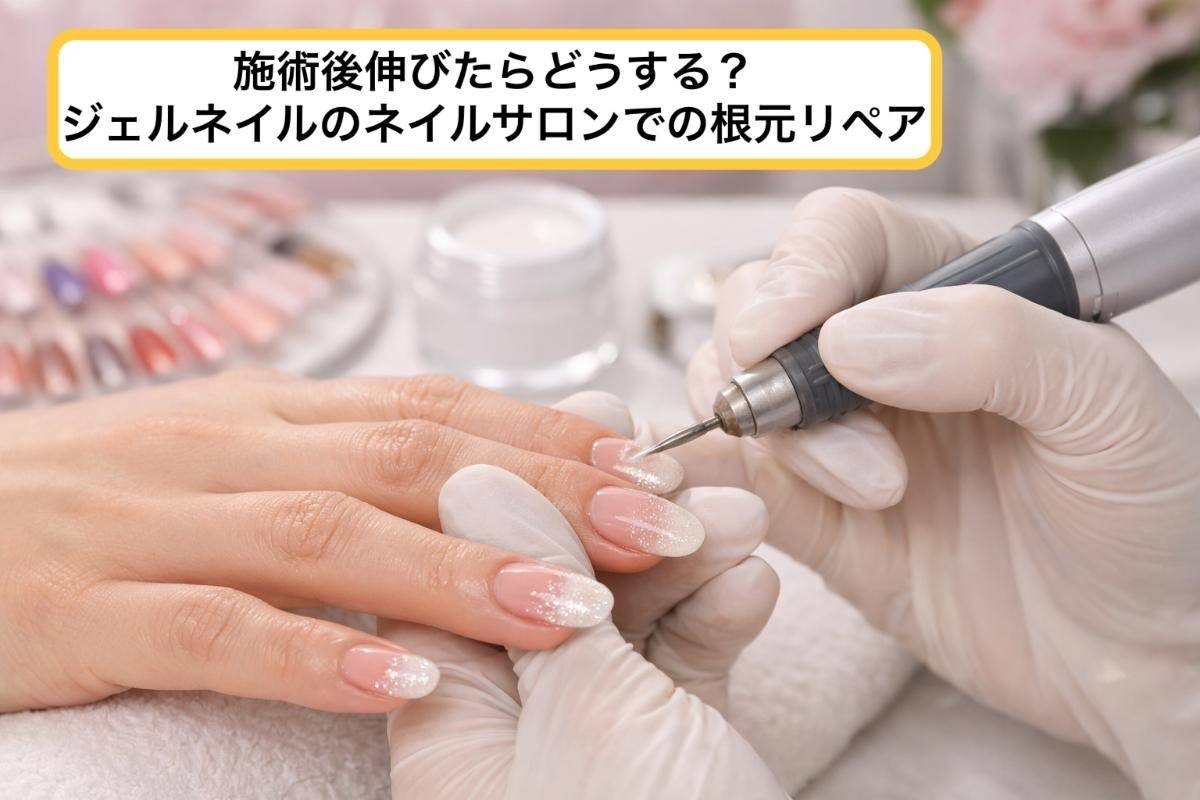 施術後伸びたらどうする？ジェルネイルのネイルサロンでの根元リペア