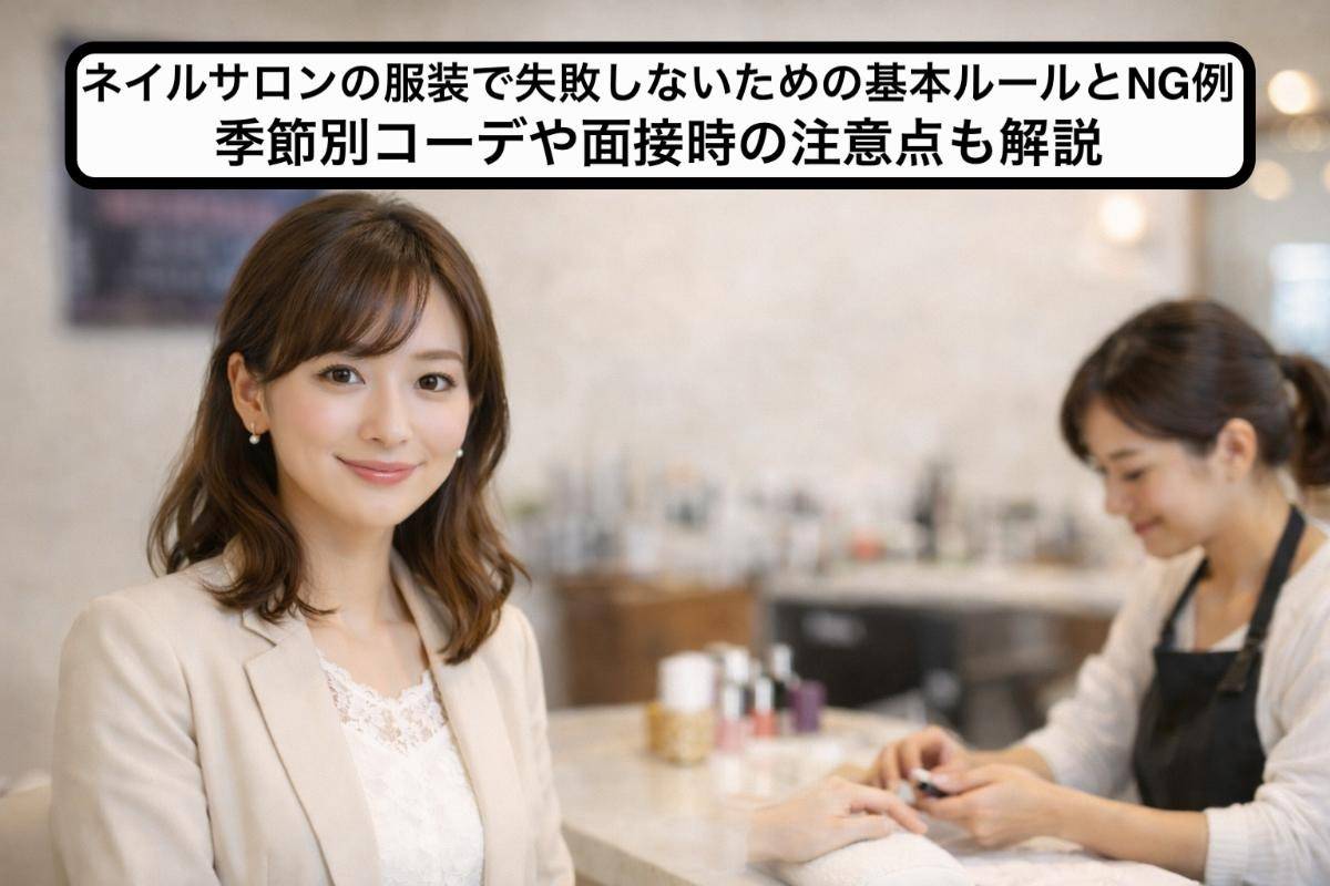 ネイルサロンの服装で失敗しないための基本ルールとNG例｜季節別コーデや面接時の注意点も解説