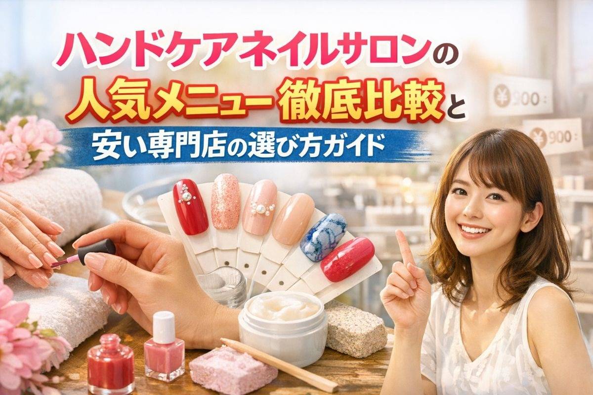 ハンドケアネイルサロンの人気メニュー徹底比較と安い専門店の選び方ガイド